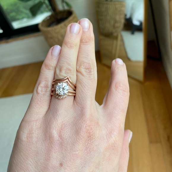 NEO Moissanite 2.7 Carat Stacking Ring Set - Picture 4 of 12